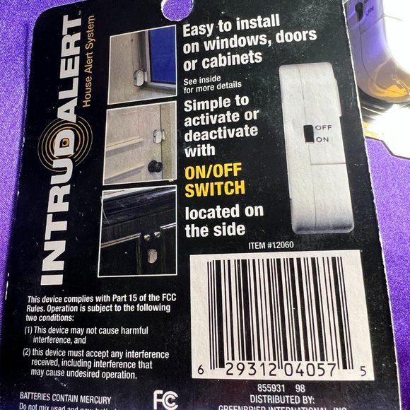 NEW📌Intrud Alert 2 Sensor for Window & Door Alarm Battery Operated one for Free - Picture 4 of 12